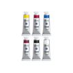 3013643012399-Lefranc Bourgeois LINEL EXTRA-FINE Series 1 - Ensemble de peinture - 6 parties - gouache - 6 couleurs - laque cramoisi, noir ivoire, bleu primaire, rouge primaire, jaune -P_405200722_3-0