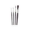 0884955033227-Winsor & Newton Galeria - Lot de pinceaux - 4 parties - rond, plat un coup - taille : 0, 3-P_405203329_2-0