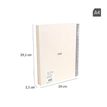 8411574108764-NOTEBOOK 1 A4  T/D 5 X 5 MM 120H SINCE  1918 BEIGE--1