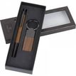 3664447192598-Oberthur - Coffret stylo bille Toronto et porte-clef - noyer-P_405223217_4-3