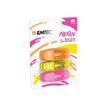 3126170171153-EMTEC C410 Neon -  3 Clés USB - 8 Go - USB 2.0 - jaune, orange, rose-P_405223852_2-1