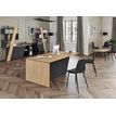 3253310544055-Bureau KHEOPS avec pied droit à droite - L200 - plateau imitation chêne clair - structur-P_405223982_4-1