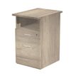 Caisson hauteur bureau Trend - L43xP60xH72 cm - 2 tiroirs dont 1 DS + 1 niche - imitation chêne canadien