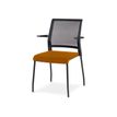 8427951072740-rocada Ergoline - Chaise - visiteur - accoudoirs - métal - orange, noir époxy-P_405224947_1-0