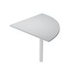 0404052254587-Angle de liaison à 90° pour Bureau Trend - pied effet chromé - plateau gris--0