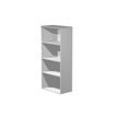 0404052254662-Bibliothèque haute Trend - L80xP35xH180 cm - 3 étagères - gris-P_405225466_1-0