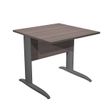 Bureau droit Trend - L80 - Pieds métals - plateau imitation frêne toscan - pied anthracite