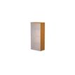 0404052257717-Bibliothèque haute Trend - L80xP35xH180 cm - 2 portes en verre dépoli - imitation frêne-P_405225771_1-0