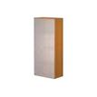 0404052257724-Bibliothèque haute Trend - L80xP35xH180 cm - 2 portes en verre dépoli - gris-P_405225772_1-0