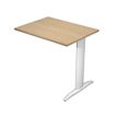 0404052258059-Retour direct pour Bureau Trend pieds métal - L80 - plateau imitation chêne - pieds alu-P_405225805_1-0