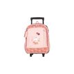 3661507562124-Sac à dos à roulettes BELLA SARA DREAM FLOWERS-2 compartiments- rose- Kid'Abord-P_405226014_1-0
