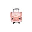 3661507564128-Cartable à roulettes BELLA SARA DREAM FLOWERS-2 compartiments- rose- Kid'Abord-P_405226016_1-0
