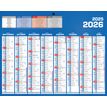 3592930028157-Calendrier bancaire année civile BOUCHUT "Classique 16 Mois Mini" 21 x 26,5 cm coloris bleu Pefc 70 %--0