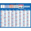 3592930028157-Calendrier bancaire année civile BOUCHUT "Classique 16 Mois Mini" 21 x 26,5 cm coloris bleu Pefc 70 %--1