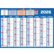 3592930028140-Calendrier bancaire année civile BOUCHUT "Classique 16 Mois" 40,5 x 55 cm coloris bleu Pefc 70 %--1