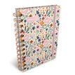 Agenda RDC reliure spirale année scolaire BOUCHUT "Motifs fleurettes" 12,5 x 17,5 cm 