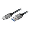 3700224767433-MCL - Câble USB - 24 pin USB-C (M) pour USB type A (M) - USB 3.0 - 3 A - 2 m - noir et gr-P_405227644_2-0
