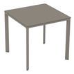 Table 80x80cm MEET - Ezpeleta professionnel - Taupe