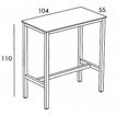 8414376933824-Table haute 104 x 55 cm URBAN - ezpeleta professionnel - Blanc-P_405227994_6-5