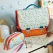 3371010495634-Quo Vadis - Trousse scolaire - Rectangle - Animascot - Girafe - Toile (polyester) - 2 compartiment(s)--1