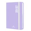 3664447222257-Agenda à élastique Alabama - 1 jour par page - 12,5 x 17,5 cm - lilas - Oberthur--0