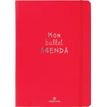 Bullet Agenda - 1 semaine sur 2 pages - 15 x 21 cm - rouge - Oberthur