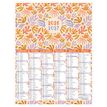 3664447224312-Calendrier Fleurs rétro - 6 mois par face - 32 x 42 cm - Oberthur--0