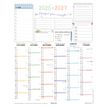 3664447224329-Calendrier Bullet - papier recyclé - 6 mois par face - 21 x 26,5 cm - Oberthur--0