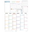 3664447224336-Calendrier Bullet - papier recyclé - 6 mois par face - 32 x 42 cm - Oberthur--0