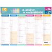 3664447225128-Calendrier de mon académie - Zone C - 6 mois par face - 32 x 42 cm - Oberthur--0