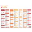 3664447218564-Calendrier Arc-en-ciel - 7 mois par face - 55 x 43 cm - Oberthur--1