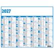 3664447218588-Calendrier Classic - 7 mois par face - 32 x 42 cm - bleu - Oberthur--1