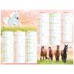 3664447218649-Calendrier Cheval - 6 mois par face - 32 x 42 cm - Oberthur--0