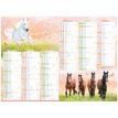 3664447218656-Calendrier Cheval - 6 mois par face - 55 x 40,5 cm - Oberthur--0