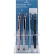 3664447196077-Stylo plume Metallique - 5 couleurs assorties  - Oberthur--0