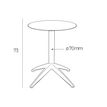 8414376945339-Table QUATRO abattante ronde Ø 60 cm - Ezpeleta - Taupe-P_405228004_7-6