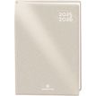 Agenda Gomme métallisé - 1 jour par page - 12,5 x 17,5 cm - perle - Oberthur