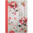 Agenda à élastique Sakura - 1 semaine sur 2 pages - 17 x 24,5 cm - fleurs de cerisiers - Oberthur