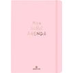 Bullet Agenda - 1 semaine sur 2 pages - 15 x 21 cm - rose pale - Oberthur