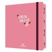 Agenda à élastique Tivoli - 1 semaine sur 2 pages - 16,5 x 16,5 cm - rose - Oberthur