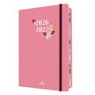 3664447221113-Agenda à élastique Tivoli - 1 semaine sur 2 pages - 10 x 15 cm - rose - Oberthur--0