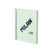 8411574110354-Milan 430 Since 1918 - Cahier de notes - reliure à spirale - A5 - 176 x 210 mm - 80 feuilles / 160 pages --P_405229820_1-0