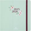 Agenda à élastique Tivoli - 1 semaine sur 2 pages - 16,5 x 16,5 cm - vert pastel - Oberthur