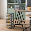 3234530012531-Sundis Tag Tower - Tour de rangement A4 - 5 tiroirs transparents - P36,5 cm x l26 cm x H61 cm--1