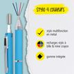 4014421320728-Stylo bille Multipen 4 in 1 Fashion Blue--1