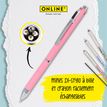4014421320759-Stylo bille Multipen 4 in 1 Fashion Rose--3