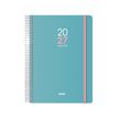 8421938126877-Agenda anual Dohe Memphis día por página con espiral 15 x 21 cm verde--0