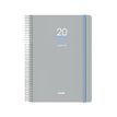 8421938126891-Agenda anual Dohe Memphis día por página con espiral 15 x 21 cm gris--0