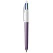 3086123762190-BIC 4 Couleurs Pearl - Stylo à bille 4 couleurs - corps violet-P_405231044_1-0