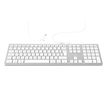 3700527304304-Mobility Lab - Clavier filaire DESIGN pour Mac + 2 HUB USB intégré - Azerty - blanc argenté--0